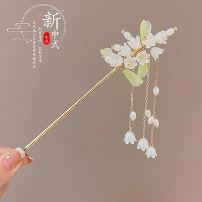 Elegant Flower Tassel Hair Clip for Women - Smarsty