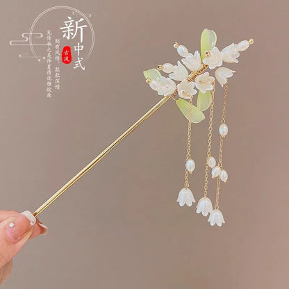 Elegant Flower Tassel Hair Clip for Women - Smarsty