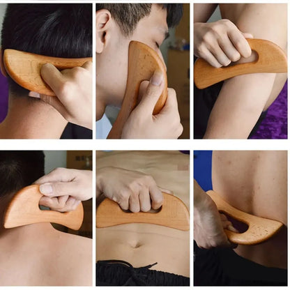 Wooden Gua Sha Tool for Effective Body Massage - Smarsty