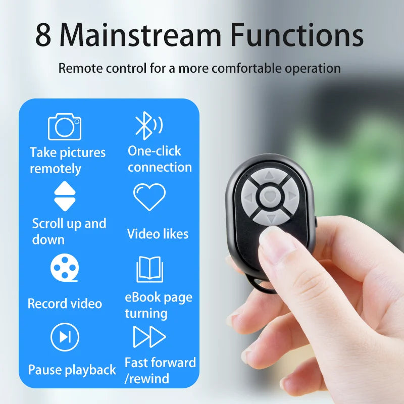 Bluetooth Selfie Stick Remote for iPhone and Android - Smarsty