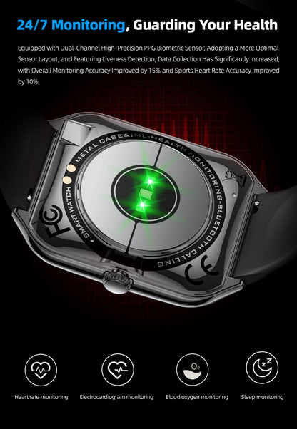 Ultra Thin Smart Watch with AMOLED Display and Call Reminder - Smarsty