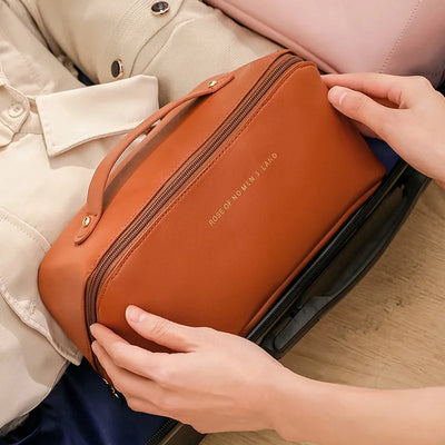 Large Capacity Travel Cosmetic Case With Portable Design - Smarsty
