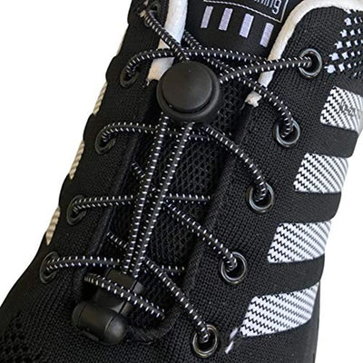 Round Elastic Shoelaces Suitable For Various Shoe Accessories No Tie Shoelace Fixed Stretching Locking Lazy laces 1 Pair - Smarsty