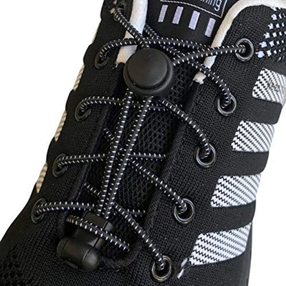 Round Elastic Shoelaces Suitable For Various Shoe Accessories No Tie Shoelace Fixed Stretching Locking Lazy laces 1 Pair