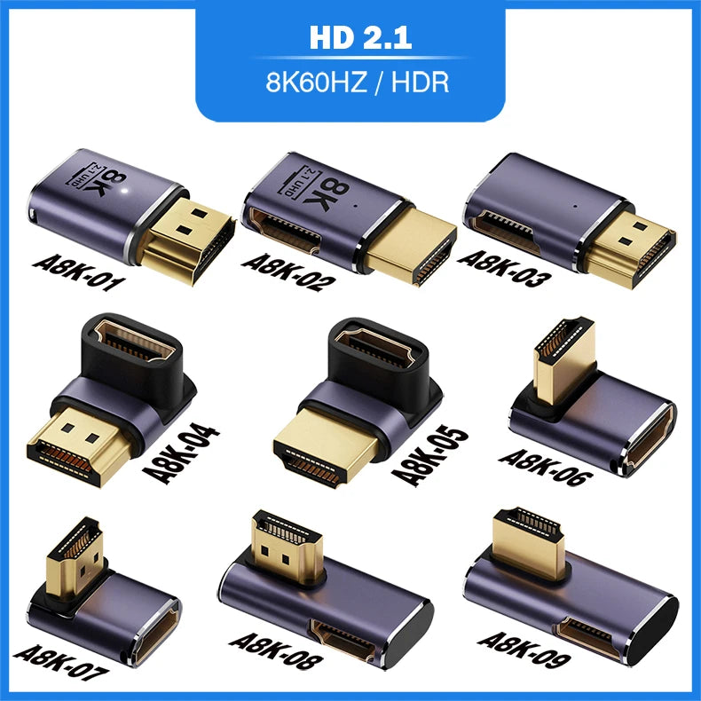 HDMI 2.1 Adapter for 8K 60Hz and 4K 120Hz - Smarsty