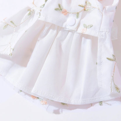 Luxury Summer Dog Dress with Cooling Mesh Skirt - Smarsty
