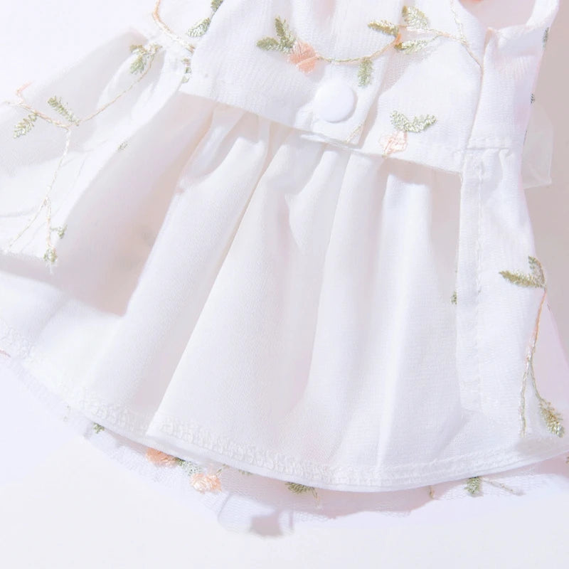 Luxury Summer Dog Dress with Cooling Mesh Skirt - Smarsty