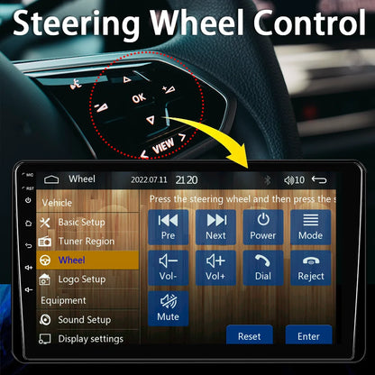 9 Inch Touchscreen Car Stereo With CarPlay And Android Auto - Smarsty