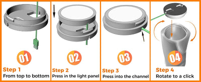 For Bambu Lab Led Lamp Kit Adjustable Light Kit Led Light Parts Hardware DIY Model white /cold/warm light Without Lamp shell 001 - Smarsty