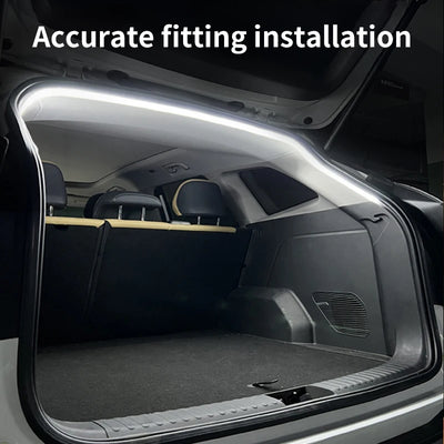 Car high brightness trunk lighting ambient light interior decoration LED wiring free automatic sensing tailgate light strip - Smarsty