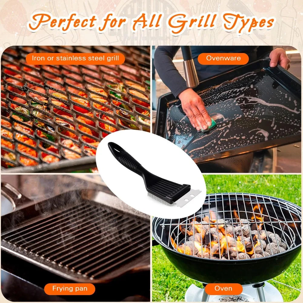 Stainless Steel Grill Brush for Easy Deep Cleaning - Smarsty