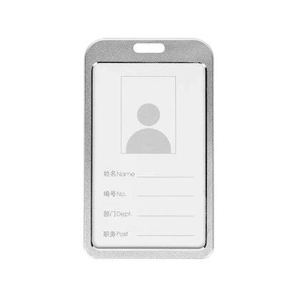 Employee Aluminium Alloy Plastic Credit Card  ID Card Cover Case Work Identity Badge Card Cover Bag Women Men Work Card Holders