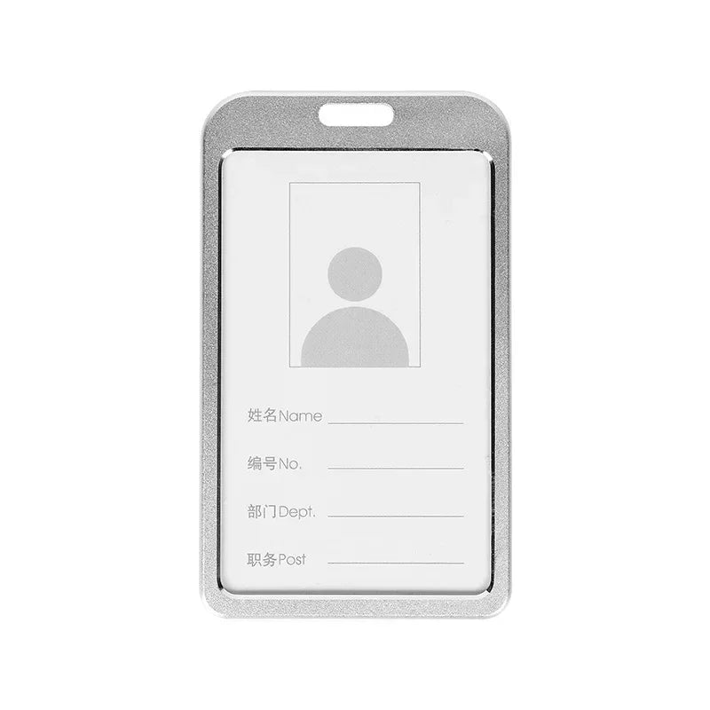 Employee Aluminium Alloy Plastic Credit Card  ID Card Cover Case Work Identity Badge Card Cover Bag Women Men Work Card Holders