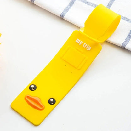 Fashion Travel Accessories Cute Animals Strip Luggage Tag Silicone Suitcase ID Addres Holder Baggage Boarding Tag Portable Label - Smarsty