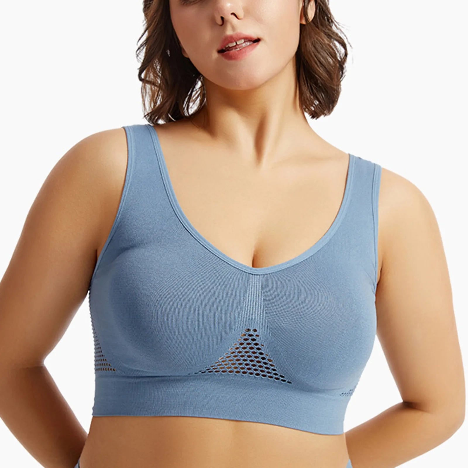 Beautiful Back Sports Bra Shockproof Running Fitness Anti-sagging Upper Collection Soft Support High-strength Women's Yoga Vest - Smarsty
