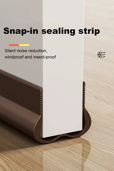 Flexible Door Bottom Sealing Strip Door Gap Soundproofing Wind and Dust Proof Weather Strip Under Door Draft Stopper Tape - Smarsty