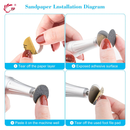 Pedicure Sandpaper Discs for Dead Skin Removal - Smarsty
