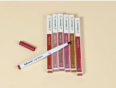 Lakerain Long-lasting Lip Gloss 6 Colors Matte Color Not Easy To Fade Non-stick Cup Silky Lip Gloss Wholesale ship for us