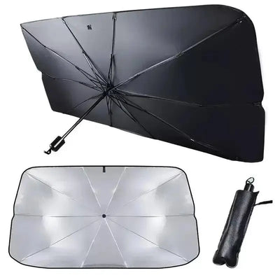 Car Sunshade Umbrella Windshield Folding Front Parasol Umbrella Type Sun Shade for Car Window Summer Sun Protection Accessories - Smarsty