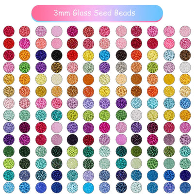 About 5200Pcs24 Grid Rice Bead Box Handmade DIY Jewelry Bracelet Earrings Kandi Jewelry Accessories Materials - Smarsty