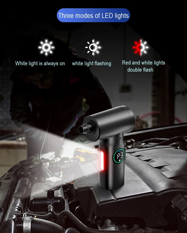 Cordless Air Duster Vacuum Cleaner Portable 7500mAh