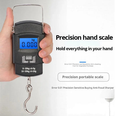 Portable 50kg Luggage Scale with LCD Display - Smarsty