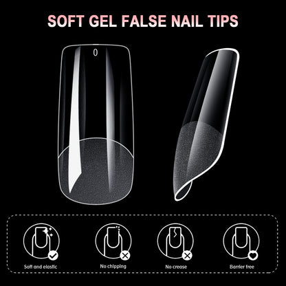 600Pcs Full Cover Press On Nail Tips for Stunning Extensions - Smarsty