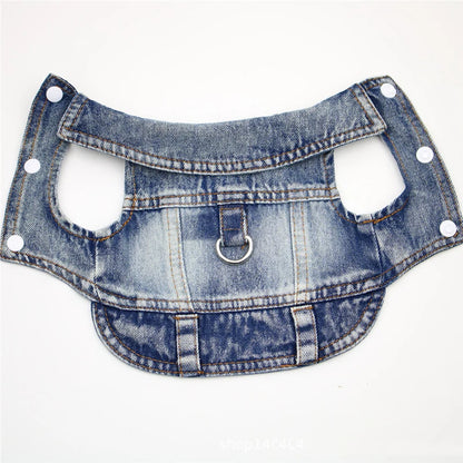 Dog Jeans Jacket for Small Dogs and Cats - Smarsty