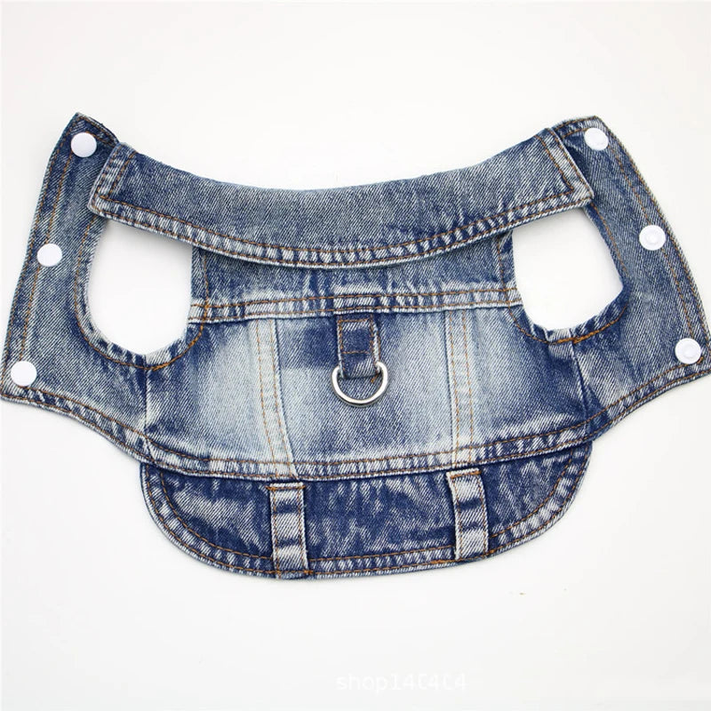 Dog Jeans Jacket for Small Dogs and Cats - Smarsty