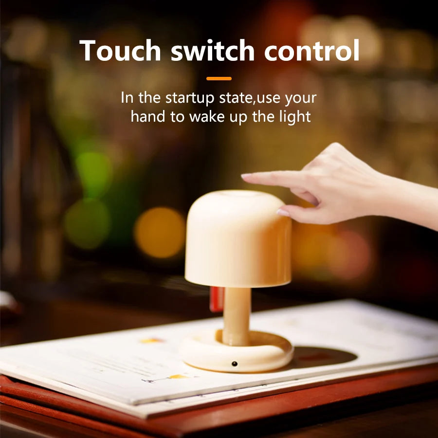 Rechargeable Mushroom Night Light for Cozy Ambiance - Smarsty