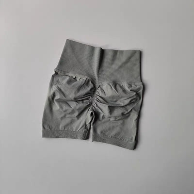 Summer High-Waist Women's Yoga Shorts Breathable Fitness Butt Lift Sports Running Shorts Cycling Push-Up Workout Gym Shorts - Smarsty