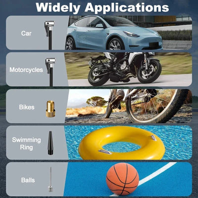 EAFC Portable Tire Inflator Rechargeable Electric Inflator For Car Bicycle Digital Air Compressor Football Ball Inflator Pump - Smarsty