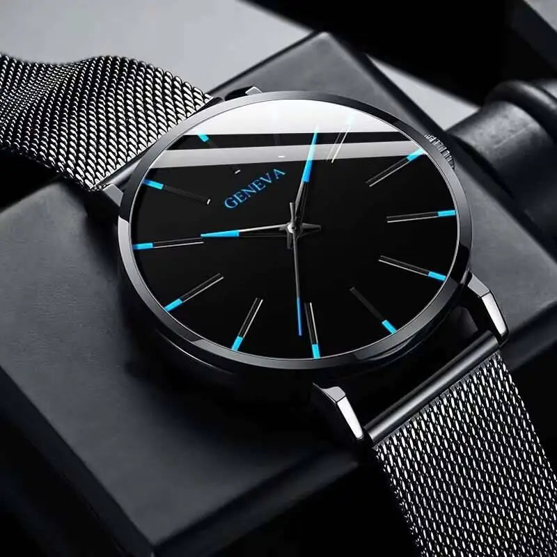 Ultra Thin Men's Business Watch with Mesh Band - Smarsty