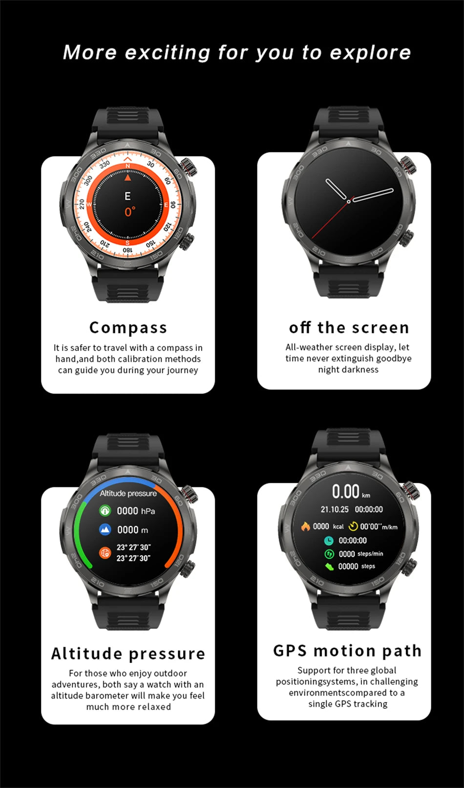 Bluetooth Call Smart Watch For Men With GPS Waterproof - Smarsty