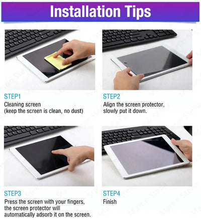 2Pcs Tempered Glass Screen Protector For ipad Pro Air 13 11 2024 M4 M2 Air 5 4 Pro 12.9 11 M3 M5 2025 Film - Smarsty