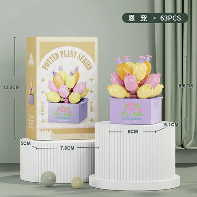 Bouquet Flower Mini Diy Building Block Toys for Children Bricks Blocks for Adults Constructor Micro Bricks Construction Set Gift by Smarsty