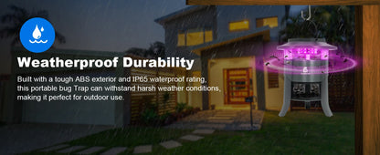 Bug Zapper Outdoor, Mosquito Zapper, Electric Fly Zapper, Mosquito Killer, Fly Traps,Flying Insects Zapper Indoor Outdoor