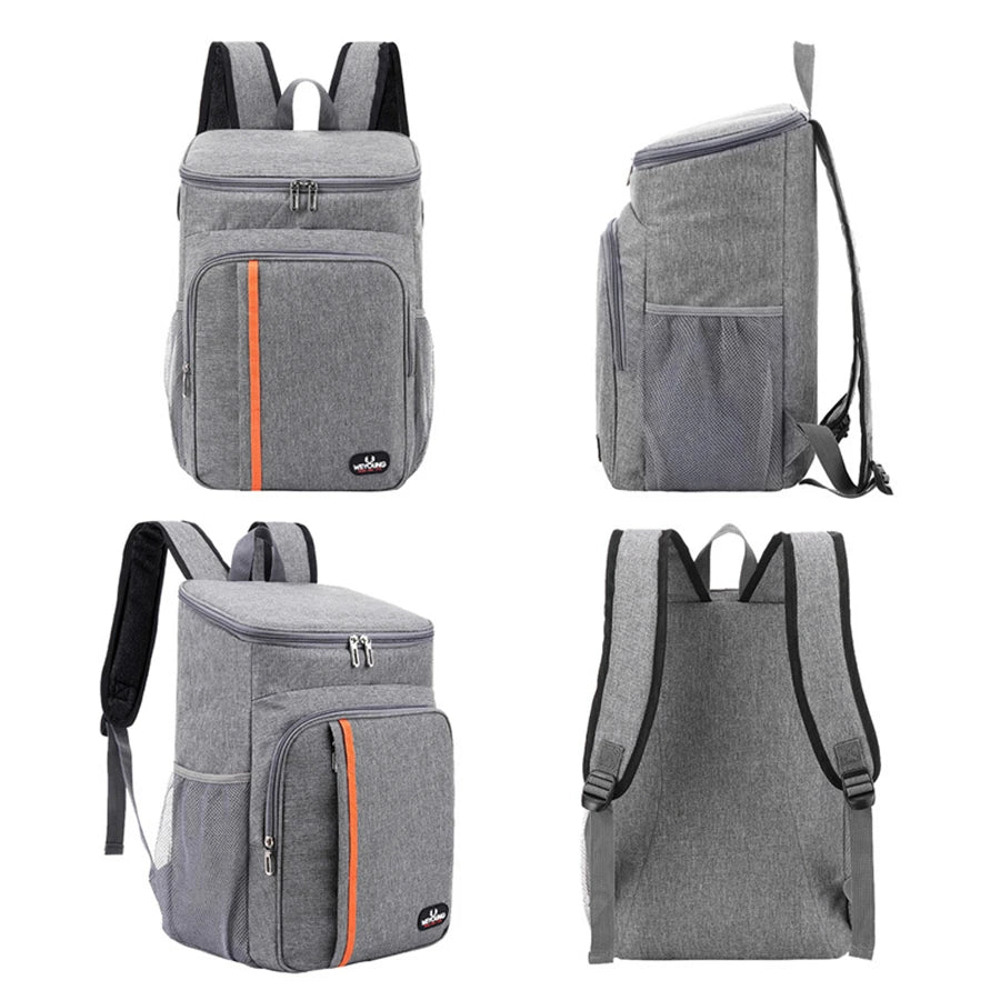 18L Portable Insulated Lunch Bag Cooler Waterproof Oxford - Smarsty