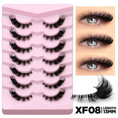 GROINNEYA Soft Natural Cat Eye Faux Mink Lashes - Smarsty