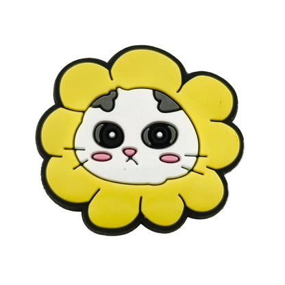 1pc Cute Cartoon Cats PVC Shoe Charms for Clogs Accessories Shoe Decorations Sandals Pins DIY Kids Women Beach Bags Accessories