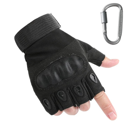 Touch Screen Tactical Motorcycle Gloves With Hard Knuckle Protection - Smarsty
