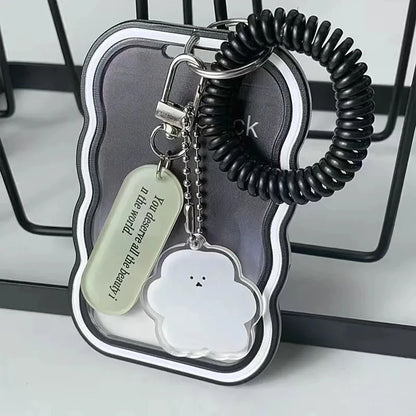 Korea Style Plastic 3inch Card Holder Idol Photo Protective Case Photocard Holder Kawaii Unisex Campus Card Cover