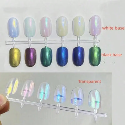 Shimmering Aurora Nail Powder Set for Stunning Holographic Effects - Smarsty