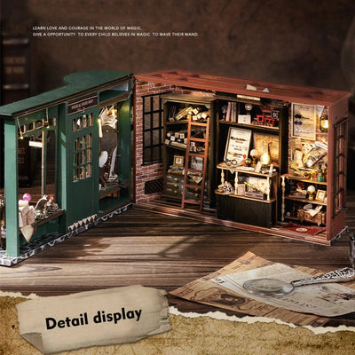 Magical Doll House Wooden Miniature DIY Assembly Building Model Kit Production of Small Room Toys Decorations with Furniture by Smarsty