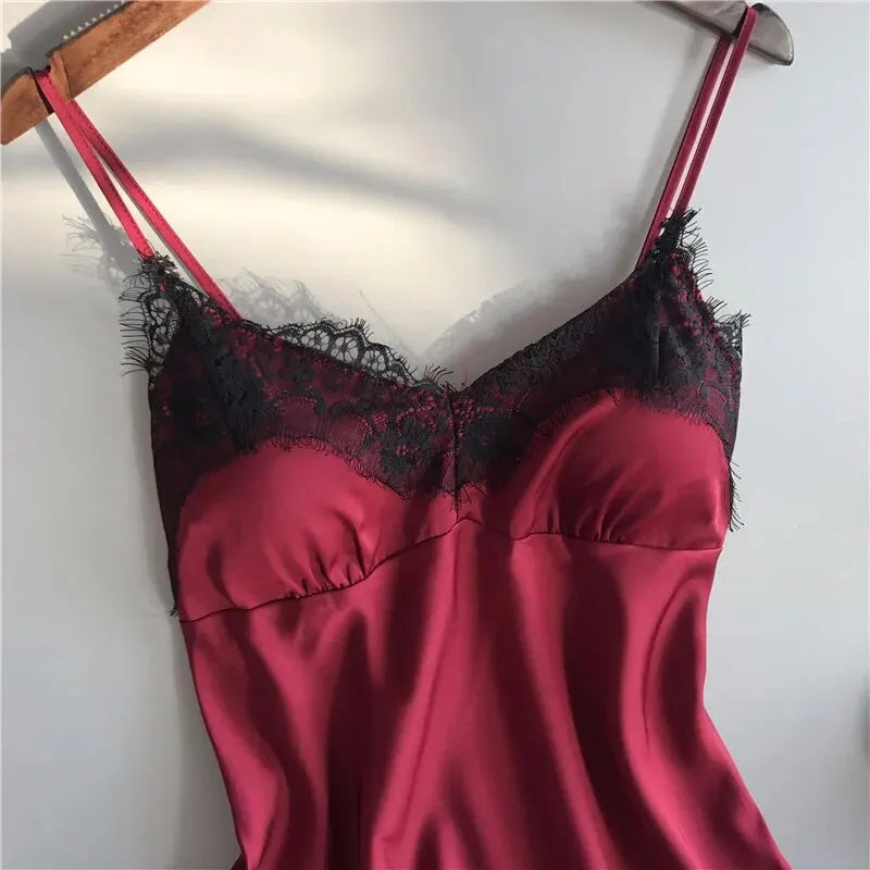 Women Pajama Suit Fashion V-Neck Lace Sexy Lingerie Pyjamas Sleep Shorts Set Sleepwear New - Smarsty