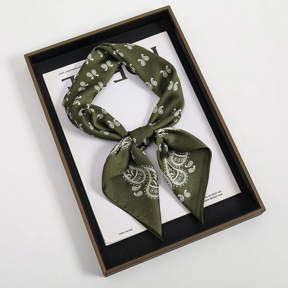 Luxury Square Silk Scarf for Women Stylish Satin Hijab Wrap - Smarsty