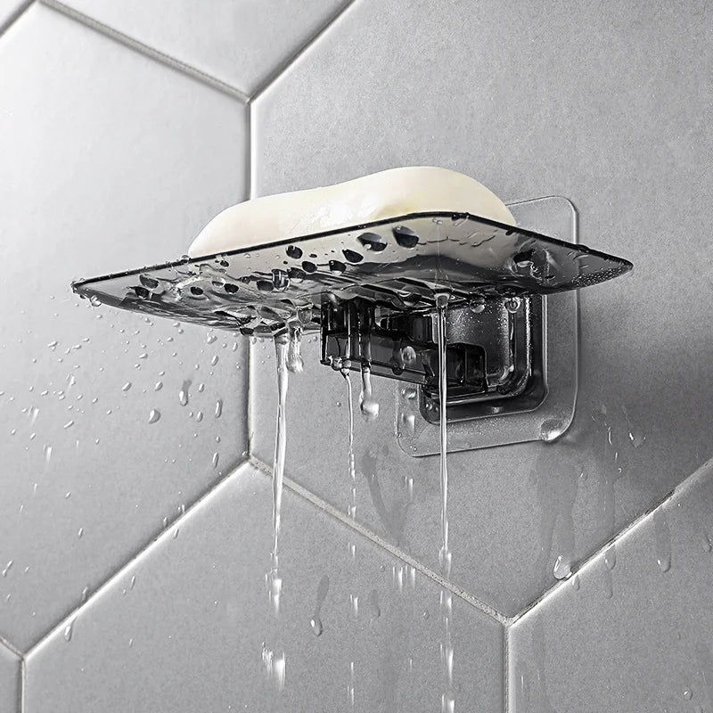 No Drilling Wall Mounted Soap Rack with Double Layer Design - Smarsty