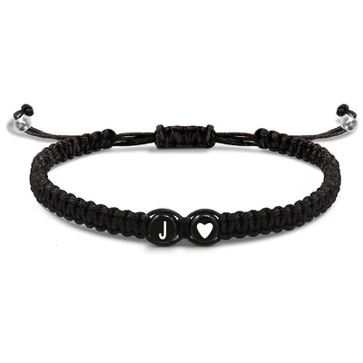 Handmade Adjustable Heart Initial Bracelets for Friendship - Smarsty