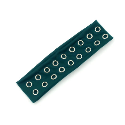 Punk Grunge Wide Elastic Headband Stretchy Metal Look - Smarsty