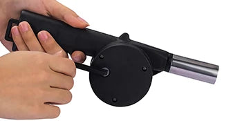 Portable Hand-Cranked Barbecue Air Blower for Easy Fire Starting - Smarsty